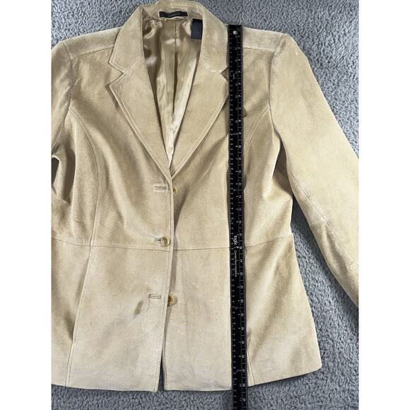 Liz Claiborne Suede Jacket Women 14W 3 Button - Picture 5 of 15